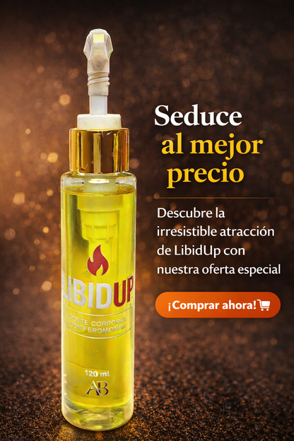 ACEITE CORPORAL CON FEROMONAS LIBIDUP 120ML (MUJER)