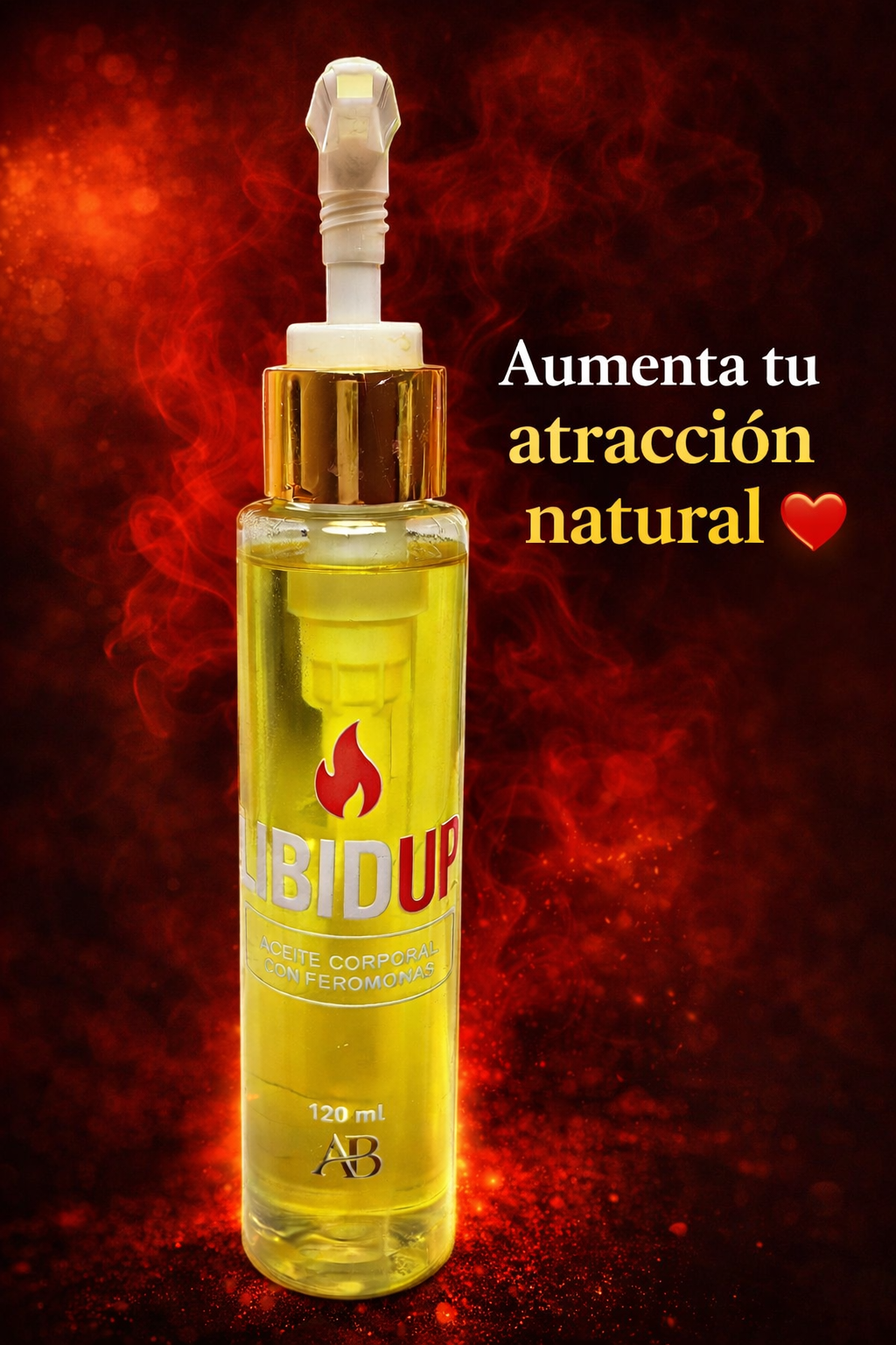 ACEITE CORPORAL CON FEROMONAS LIBIDUP 120ML (MUJER)